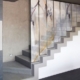 Balaustra tutt'altezza in vetro design stampato
