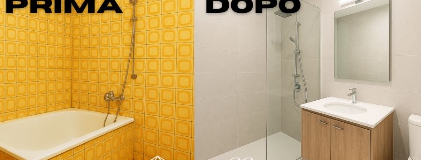 PRIMA E DOPO RISTRUTTURAZIONE BAGNO
